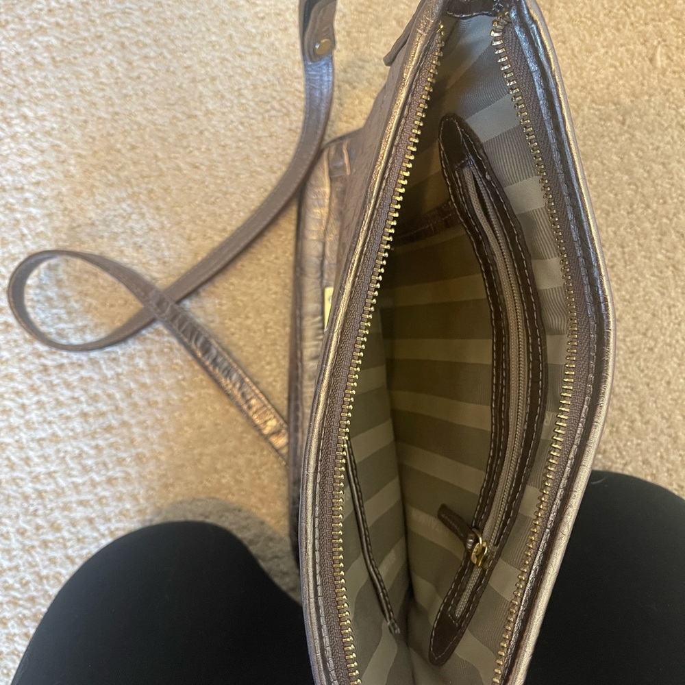 Brahmin Katie Crossbody Slim Metallic - Picture 4 of 9